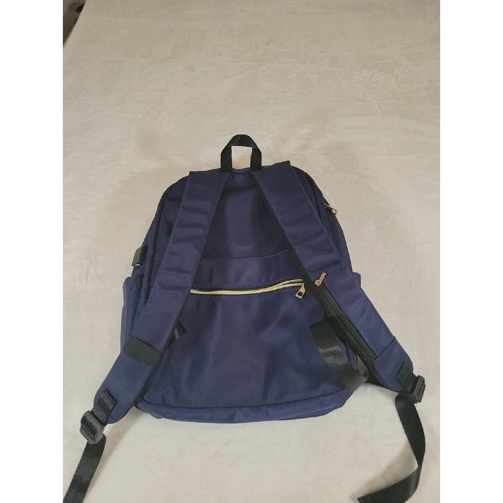 Modoker Womens Backpack Laptop 15.6-Inch & Tablet‎ Quilted Slim Blue
